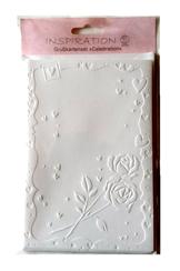 Karty tłoczone+koperty a 5szt białe 10 Karty tłoczone+koperty a 5szt białe 10